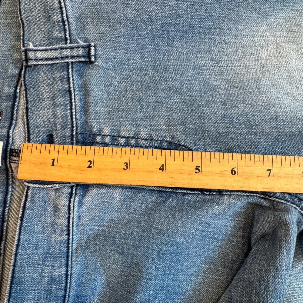 VTG 00s Y2K Women's Blue Lace-Up Jeans, Punk Grunge Boho Vibes, Size 8/10 - Picture 12 of 12